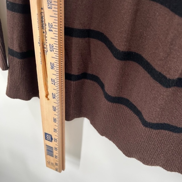 Apt 9 Brown/Black Stripped Dress/Sweater Ladies XS - Picture 5 of 5